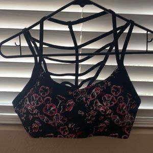 Lorna Jane floral sports bra size 8